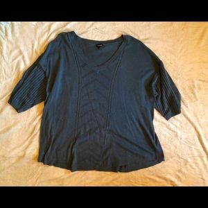 Torrid Navy blue 3/4 sleeve sweater